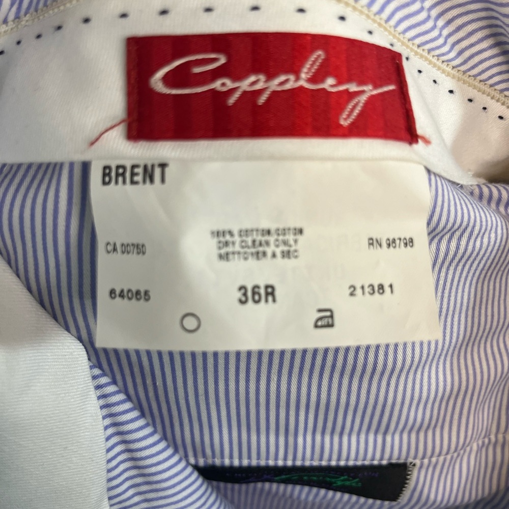 Coppley Brent 100% cotton‎ tan dress pants size 36R - Picture 5 of 6